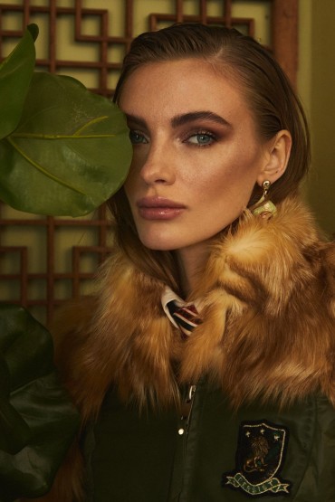 FEATHER DOWN JACKET FOX KHAKI