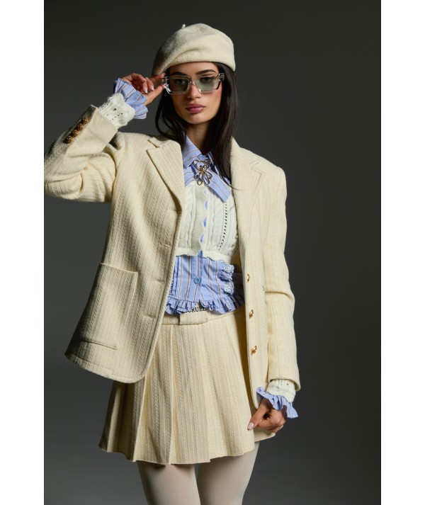 CAMICIA A RIGHE CORPO IN MAGLIA