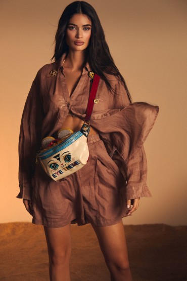 CONJUNTO CAMISA E CALÇAS MOKA LINHO/COLECÇÃO DE VERÃO