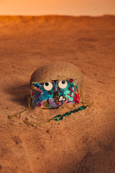 BOLSO TRANSPARENTE OJITOS | COLECCIÓN VERANO