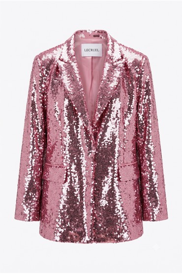 BLAZER ROSA LENTEJUELAS