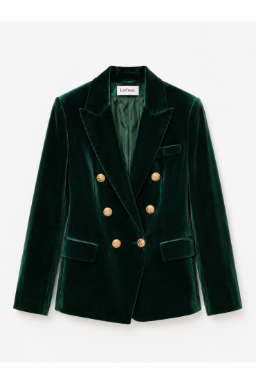 BLUSO DE VELUDO VERDE