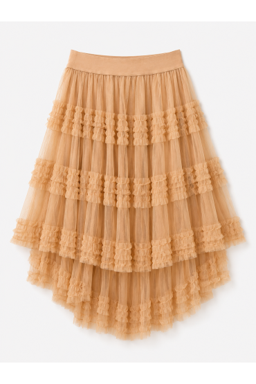 FALDA TULL CAMEL