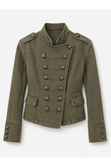 CHAQUETA CAQUI DENIM