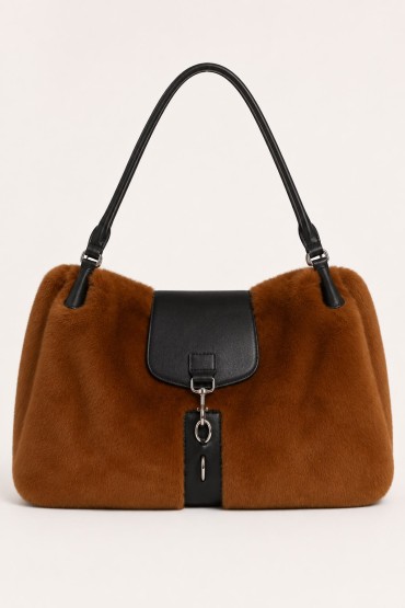 BOLSO MARRON PELO
