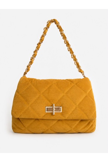 YELLOW QUILTED BAG
