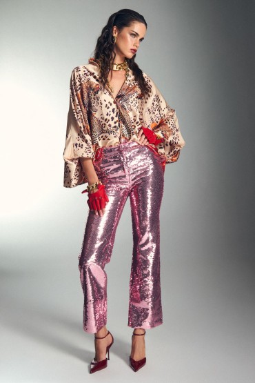 PANTALON ROSA LENTEJUELAS