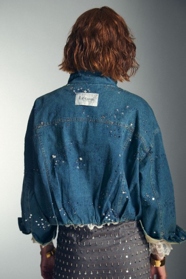 VESTE BOMBER EN JEAN
