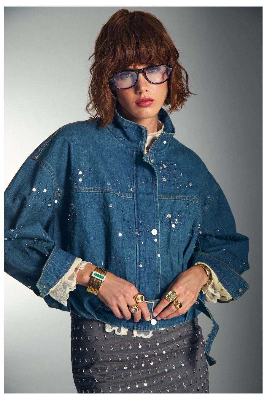 JAChetă bomber din denim