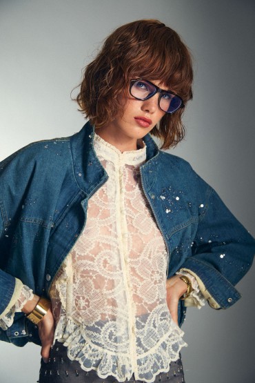 CHAQUETA BOMBER DENIM