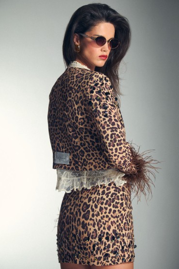 MINI ANIMAL PRINT PLUMAS