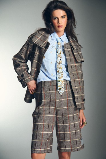 BERMUDAS CUADROS GRIS