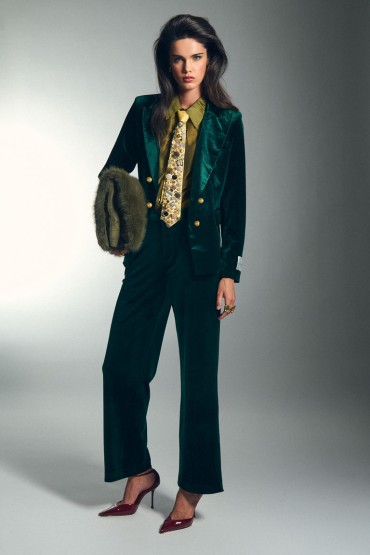 BLAZER TERCIOPELO VERDE