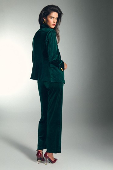 BLAZER TERCIOPELO VERDE