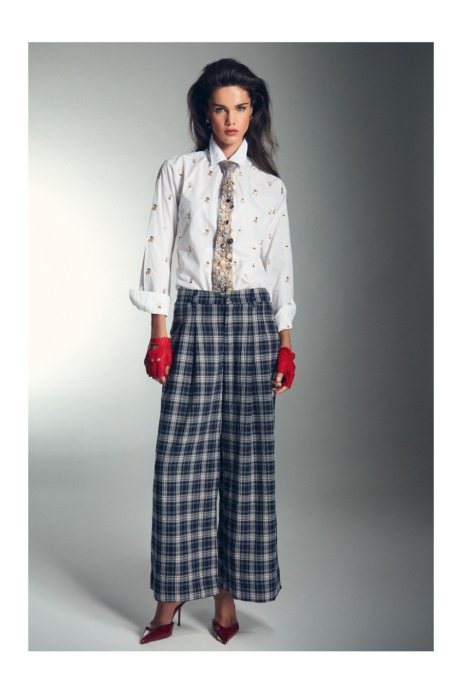 CHECKED TROUSERS
