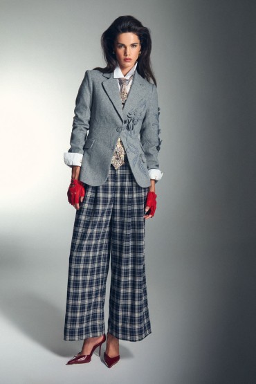 PANTALON À CARREAUX