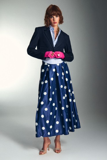 GONNA LUNGA A POIS BLU