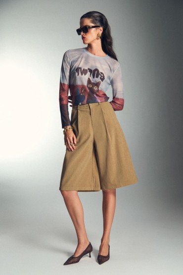 CAT TULLE T-SHIRT