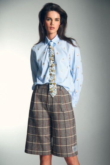 CAMICIA CON ORSI BLU
