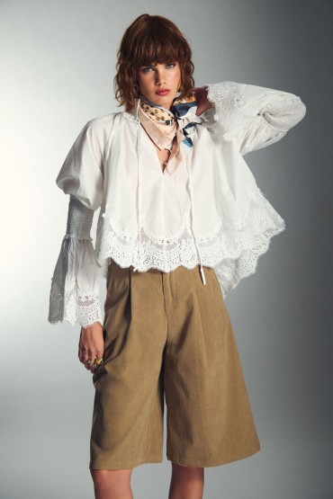 CAMISA BLANCA CHORRERAS