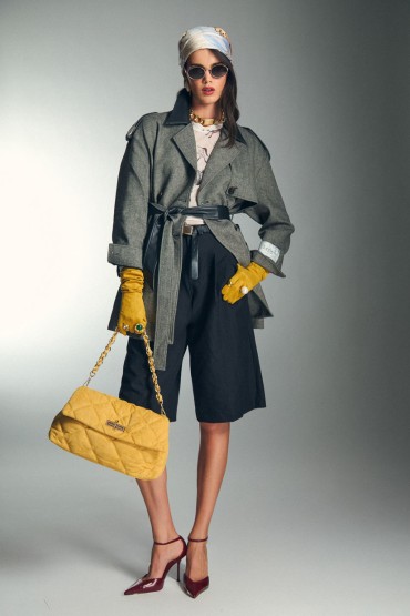 YELLOW QUILTED BAG