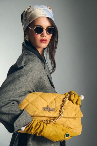 BORSA IMBOTTITA GIALLO