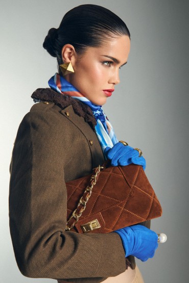 BOLSO ACOLCHADO MARRON