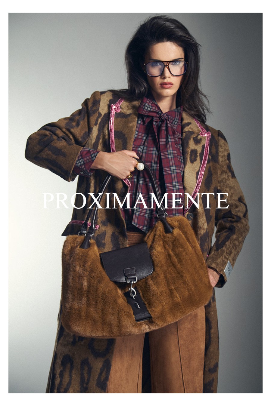 BRAUNE HAAR-TASCHE