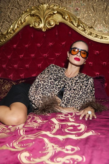 CHAQUETA ANIMAL PRINT PLUMAS