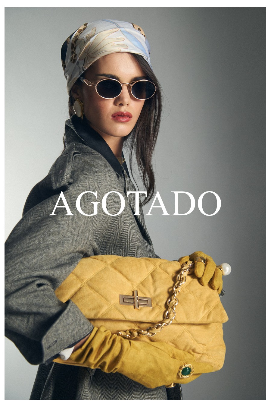 MALA ACOLCHOADA AMARELA