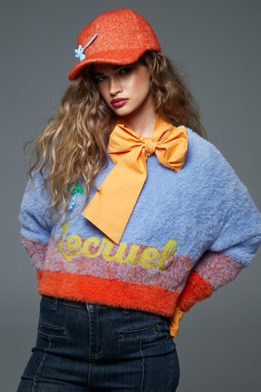 JERSEY BCOLOR AZUL NARANJA