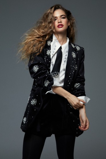 BLAZER TERCIOPELO NEGRO