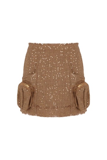 MINI TEJIDO CHANEL ORO