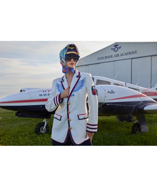 5316 VESTE SUR BLANC