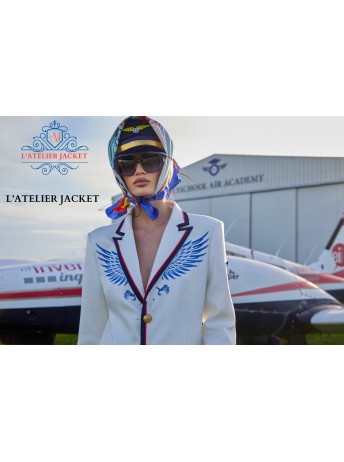5316 VESTE SUR BLANC