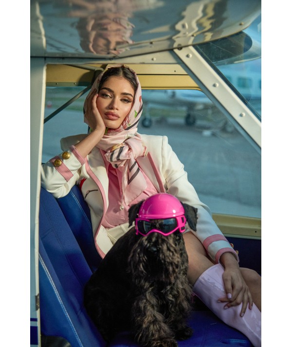 5301 WHITE/PINK JACKET